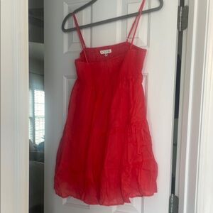 HYFVE Bright Red Casual Dress NWOT